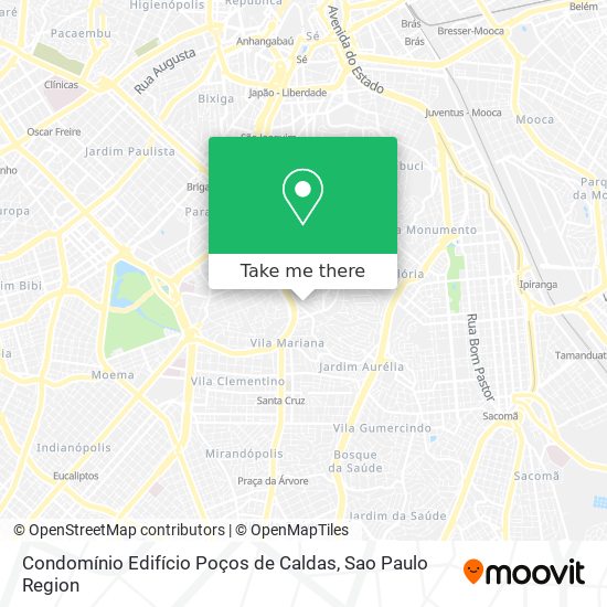 Mapa Condomínio Edifício Poços de Caldas