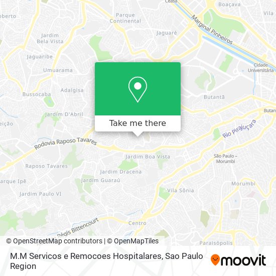 M.M Servicos e Remocoes Hospitalares map