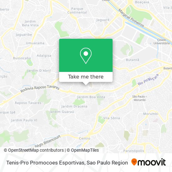 Tenis-Pro Promocoes Esportivas map