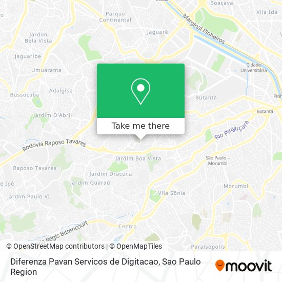 Diferenza Pavan Servicos de Digitacao map