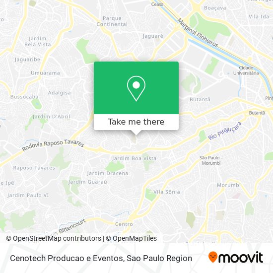 Cenotech Producao e Eventos map