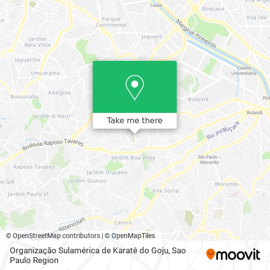 Organização Sulamérica de Karatê do Goju map
