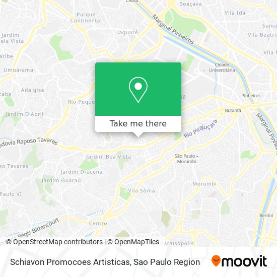 Schiavon Promocoes Artisticas map