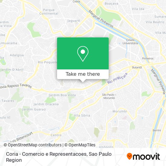 Mapa Coria - Comercio e Representacoes