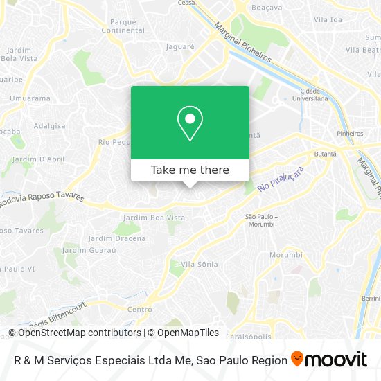 R & M Serviços Especiais Ltda Me map