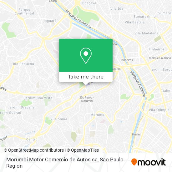 Morumbi Motor Comercio de Autos sa map