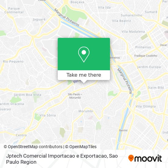 Jptech Comercial Importacao e Exportacao map