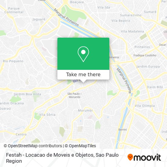 Festah - Locacao de Moveis e Objetos map
