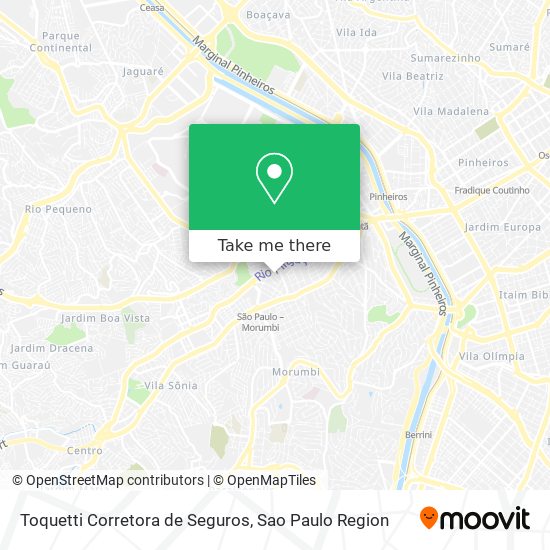 Toquetti Corretora de Seguros map