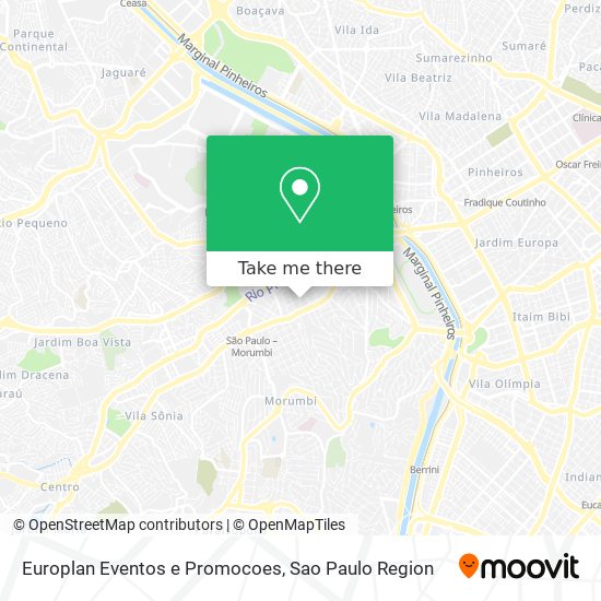 Mapa Europlan Eventos e Promocoes