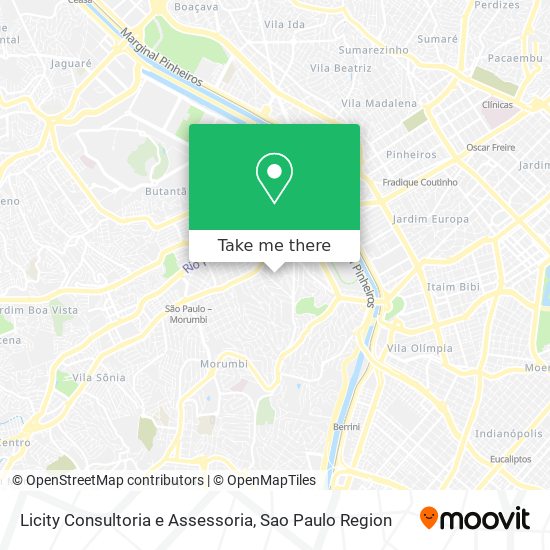 Mapa Licity Consultoria e Assessoria