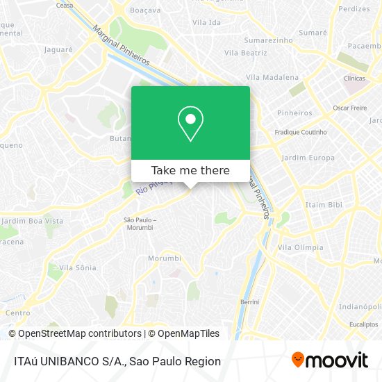 Mapa ITAú UNIBANCO S/A.