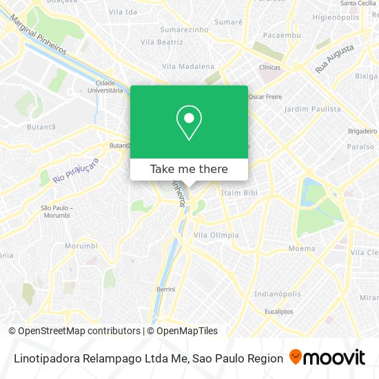 Linotipadora Relampago Ltda Me map