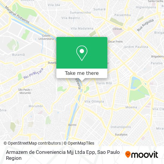 Armazem de Conveniencia Mjj Ltda Epp map