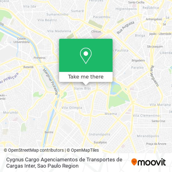 Cygnus Cargo Agenciamentos de Transportes de Cargas Inter map