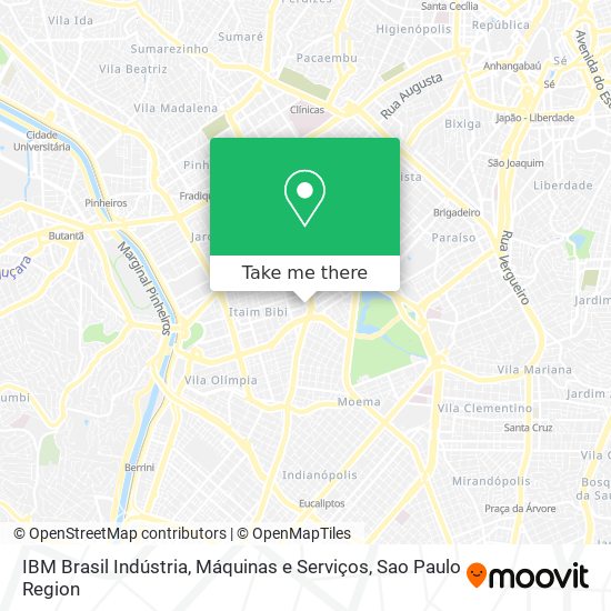 Mapa IBM Brasil Indústria, Máquinas e Serviços