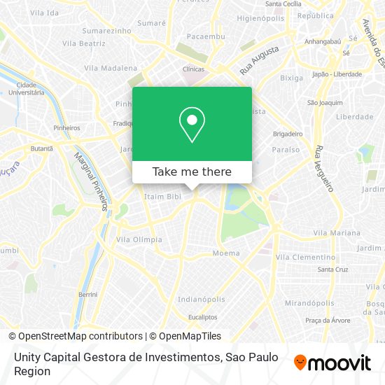 Mapa Unity Capital Gestora de Investimentos