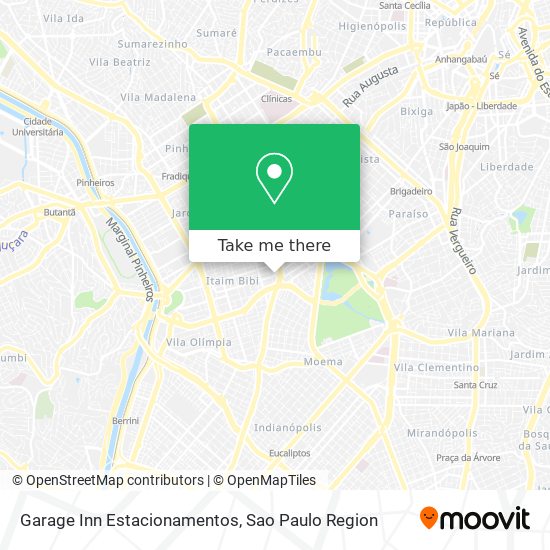 Garage Inn Estacionamentos map