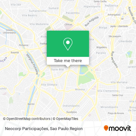 Neocorp Participações map