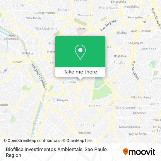 Biofilica Investimentos Ambientais map