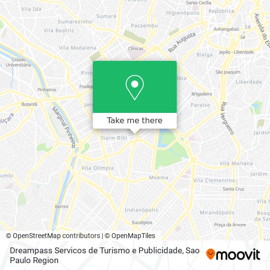 Mapa Dreampass Servicos de Turismo e Publicidade