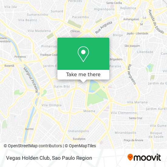 Vegas Holden Club map