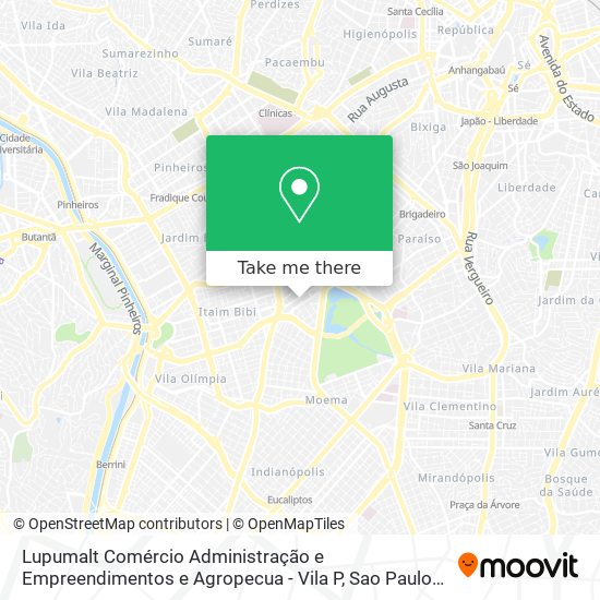 Lupumalt Comércio Administração e Empreendimentos e Agropecua - Vila P map