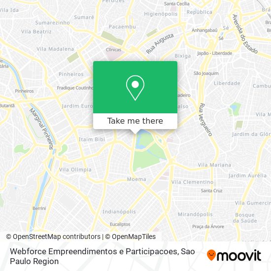 Webforce Empreendimentos e Participacoes map