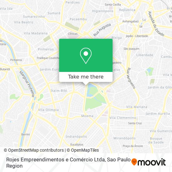 Rojes Empreendimentos e Comércio Ltda map