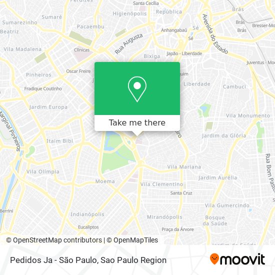 Pedidos Ja - São Paulo map