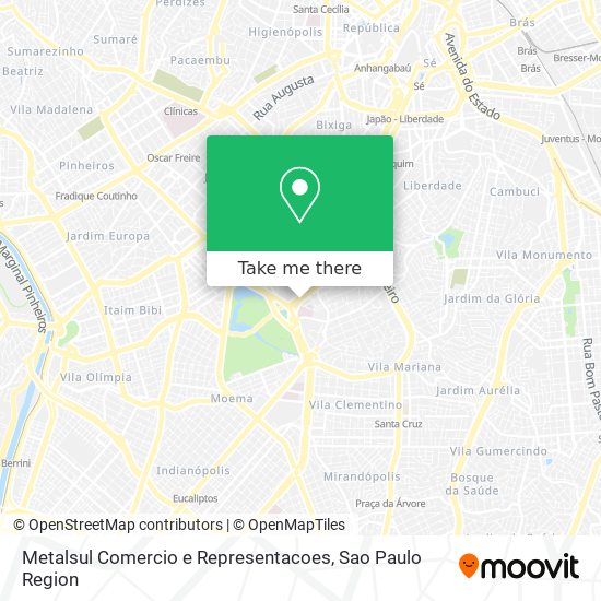Metalsul Comercio e Representacoes map