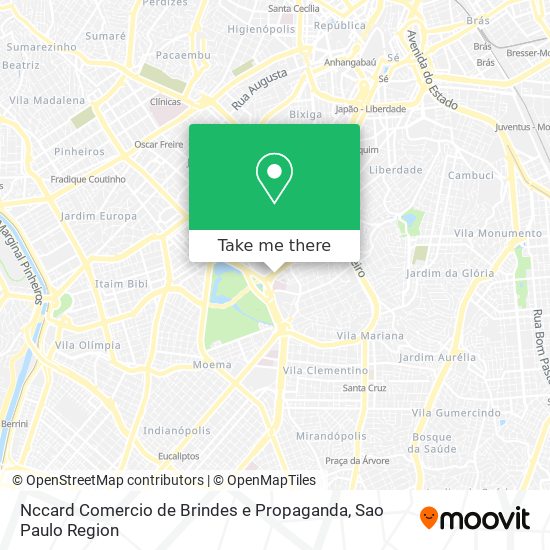 Nccard Comercio de Brindes e Propaganda map