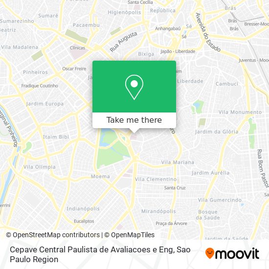 Cepave Central Paulista de Avaliacoes e Eng map