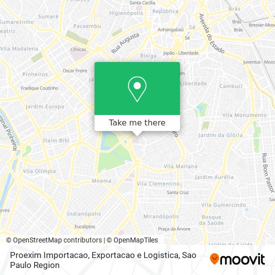 Proexim Importacao, Exportacao e Logistica map