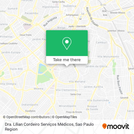 Mapa Dra. Lílian Cordeiro Serviços Médicos