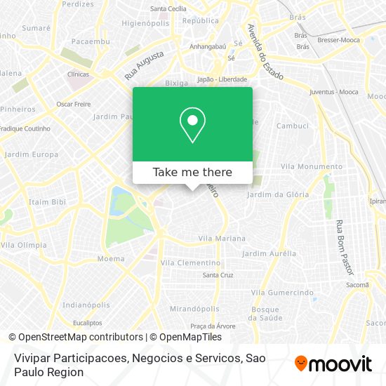 Mapa Vivipar Participacoes, Negocios e Servicos