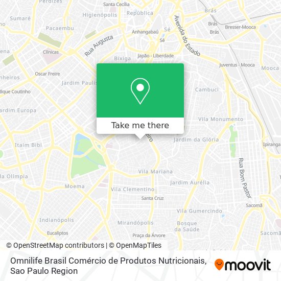 Mapa Omnilife Brasil Comércio de Produtos Nutricionais