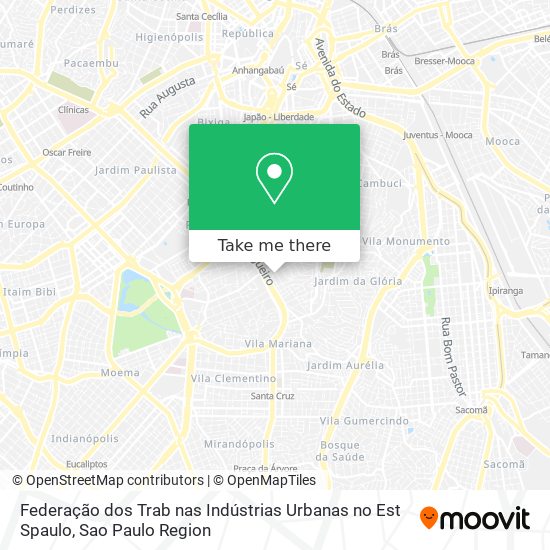 Federação dos Trab nas Indústrias Urbanas no Est Spaulo map