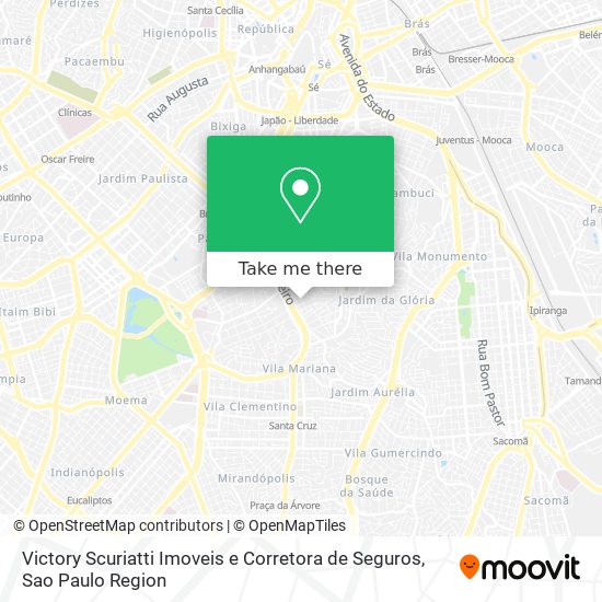 Mapa Victory Scuriatti Imoveis e Corretora de Seguros