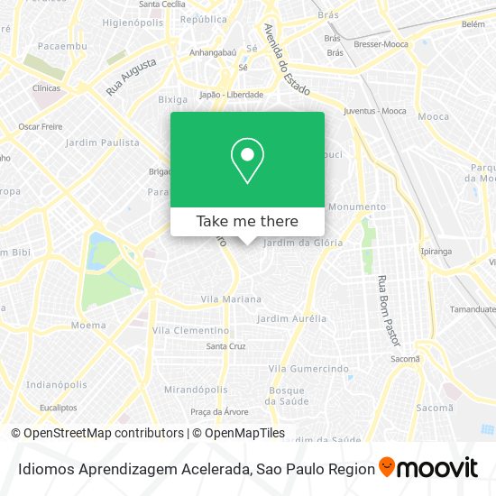 Mapa Idiomos Aprendizagem Acelerada