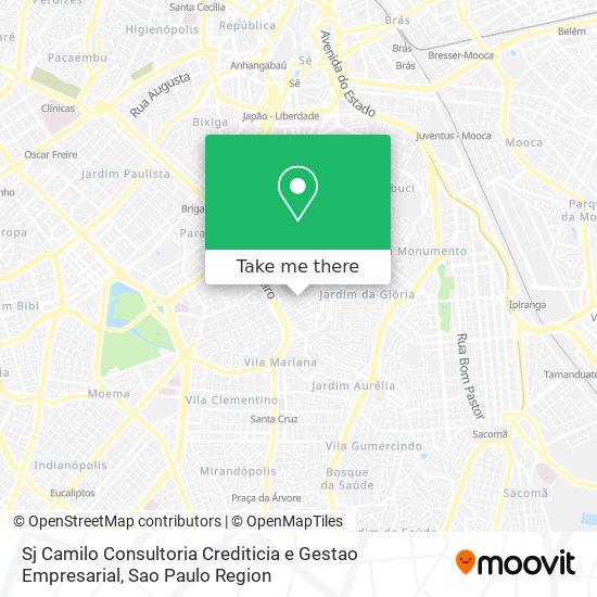 Mapa Sj Camilo Consultoria Crediticia e Gestao Empresarial