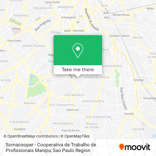 Somacooper - Cooperativa de Trabalho de Profissionais Manipu map