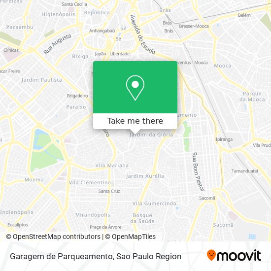 Mapa Garagem de Parqueamento