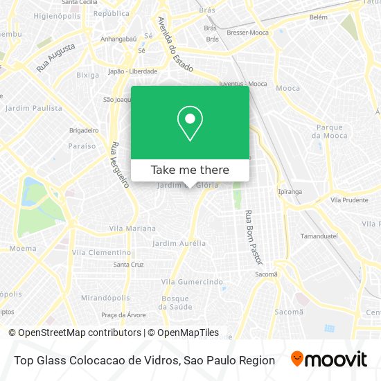 Mapa Top Glass Colocacao de Vidros