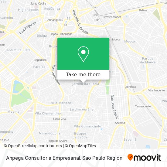 Mapa Anpega Consultoria Empresarial