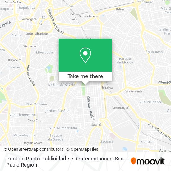 Ponto a Ponto Publicidade e Representacoes map