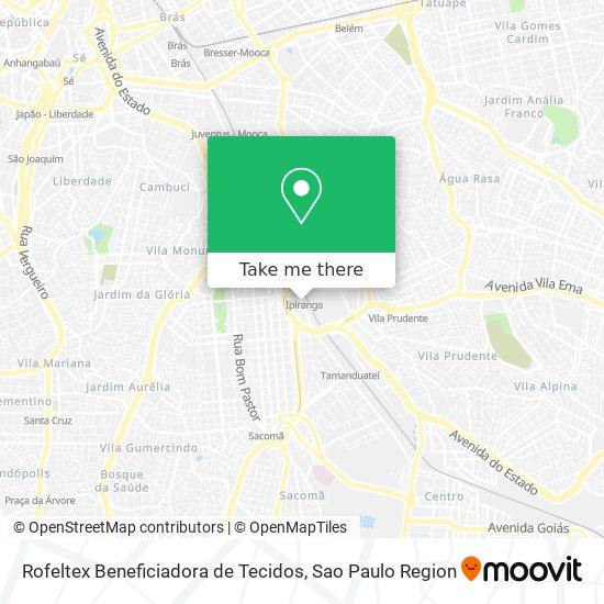 Mapa Rofeltex Beneficiadora de Tecidos