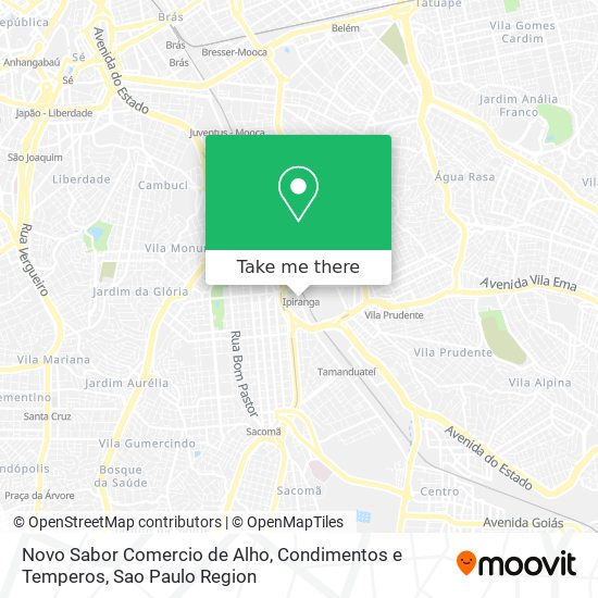 Novo Sabor Comercio de Alho, Condimentos e Temperos map