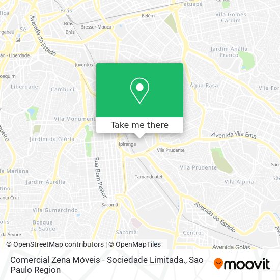 Comercial Zena Móveis - Sociedade Limitada. map