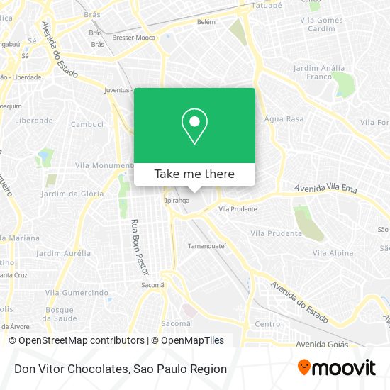 Don Vitor Chocolates map